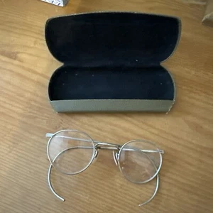 Frühe runde Brille braun rund John Lennon Ben Franklin Harry Potter B - Bild 1 von 6