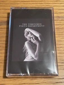 Taylor Swift The Tortured Poets Department Cassette Tape - Black Dog Edition - Picture 1 of 6
