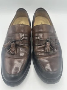 Johnston & Murphy Signature Series  Men's 8.5W Leather Tassel Loafers XC4 Italy - Picture 1 of 16
