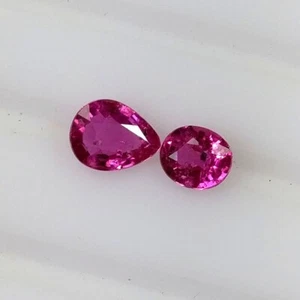 0.81ct Natural earth mined unheated untreated pink sapphire set gems - Picture 1 of 3