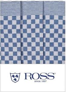 Geschirrtücher Baumwolle Ross 45x65 blau 3er Pack Küchenhandtücher Abtrocknen