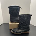 Coach Womens SAMARA Anline Black Quilted All Weather Winter SnowBoots Shoe 10B