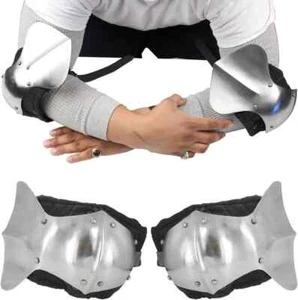 Medieval Steel Knee Cops Armor protections for SCA Reenactment LARP Arm Elbow - Picture 1 of 3