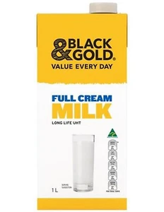 Black & Gold Milk Full Cream Long Life 1ltr x 1 - Picture 1 of 1