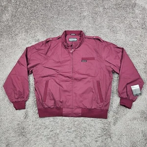 Members Only Jacket Mens 1X Red Full Zip Iconic Full Zip Lined Bomber NWT - Picture 1 of 14