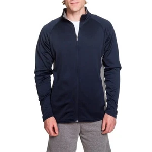 Champion Men Coats & Jackets S270 Performance Colorblock Full Zip Jacket Navy - Picture 1 of 4