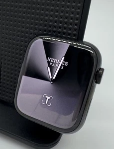 HERMES Apple Watch Series 7, 45 mm, noir (GPS et LTE) (montre seule) [H9] - Photo 1 sur 5