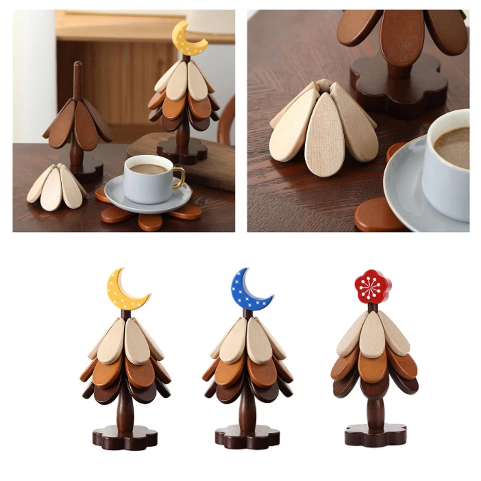 Sottopentola in Legno per Piatti Caldi Sottobicchieri in Legno per Piatti - Immagine 1 di 1