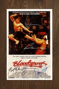 BLOODSPORT Signed Movie Poster 11x17 with COA - Authentic Memorabilia - Picture 1 of 3