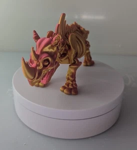 Safari Esqueleto Rinoceronte Impreso en 3D Rinoceronte Esqueleto Estatuilla Nueva - Imagen 1 de 15