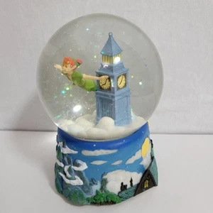 Enesco Disney Peter Pan Snow Globe Music Box Plays Au Clair De La Lune - Picture 1 of 4