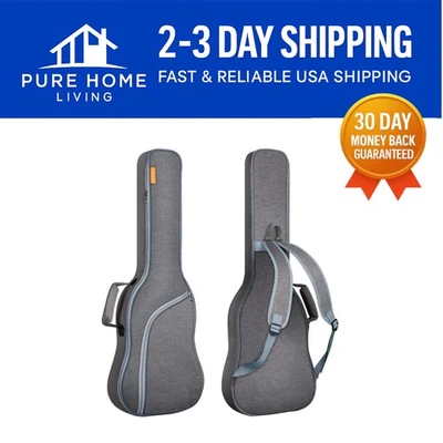Gray Nylon Electric Guitar Gig Bag with Thick Padding and Dual Shoulder Straps - Image 1 of 4