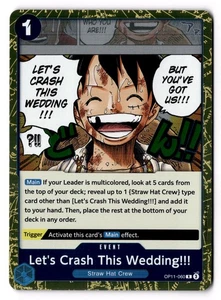 Let's Crash This Wedding!!! OP11-060 A Fist of Divine Speed Foil NM - Picture 1 of 2