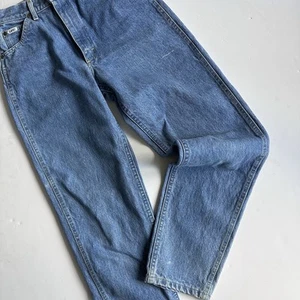 Vintage Lee Jeans Union Made in USA Tapered Medium Wash Youth Girls Size 14 - Picture 1 of 14
