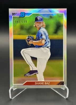 Shane Baz - 2020 Bowman Heritage Chrome Prospects #92CP-SB - Refractor /199 (RC) - Image 1 of 3