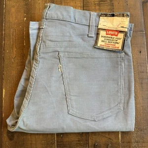 Pantalones de campana de pana Durawale Levi's 646 de colección para hombre W35xL33 nuevos con etiquetas sin existencias 1976 - Imagen 1 de 21
