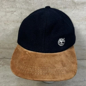 Vintage Timberland Weathergear Mütze Wolle Wildleder StrapBack schwarz hellbraun Kappe - Bild 1 von 7