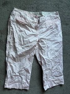 Avenue Caprihose Damen 14 rosa Stretch Chino umgeschlagener Saum - Bild 1 von 6