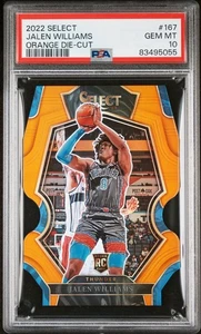 2022 Select Jalen Williams Orange Die-Cut RC #167 PSA 10 - Picture 1 of 3