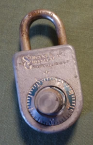 SARGENT & GREENLEAF Inc. 8088 VINTAGE Combination Padlock - No Combo As Is Lock - Picture 1 of 12