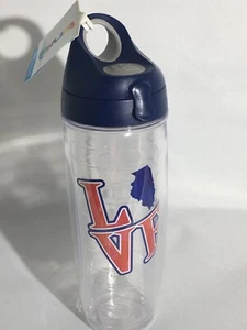 Tervis Bottle Water Clear 24 oz With Lid Love Illinois - Picture 1 of 6