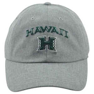 NCAA Cautivating Hawaii Warriors 1907 Curved Bill Adultos Gorra Gris Ajustable - Imagen 1 de 4