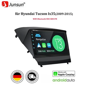 DAB+Carplay Autoradio Android 13 Für Hyundai ix35 Tucson 2009-2015 GPS Navi WiFi - Bild 1 von 20