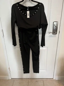 Womens 2 Piece Casual Outfit With Pearls - Picture 1 of 7