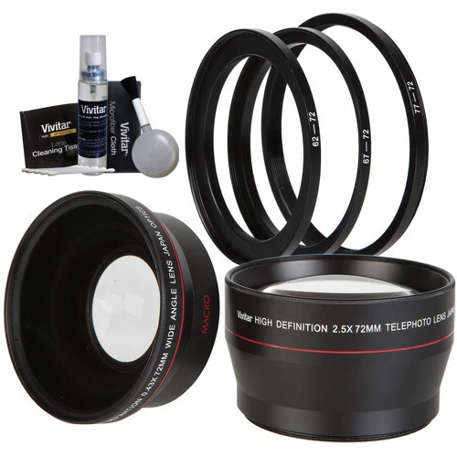 72MM FISHEYE LENS + TELEPHOTO ZOOM LENS FOR CANON EF 28-135mm f/3.5-5.6 IS USM - Image 1 of 4