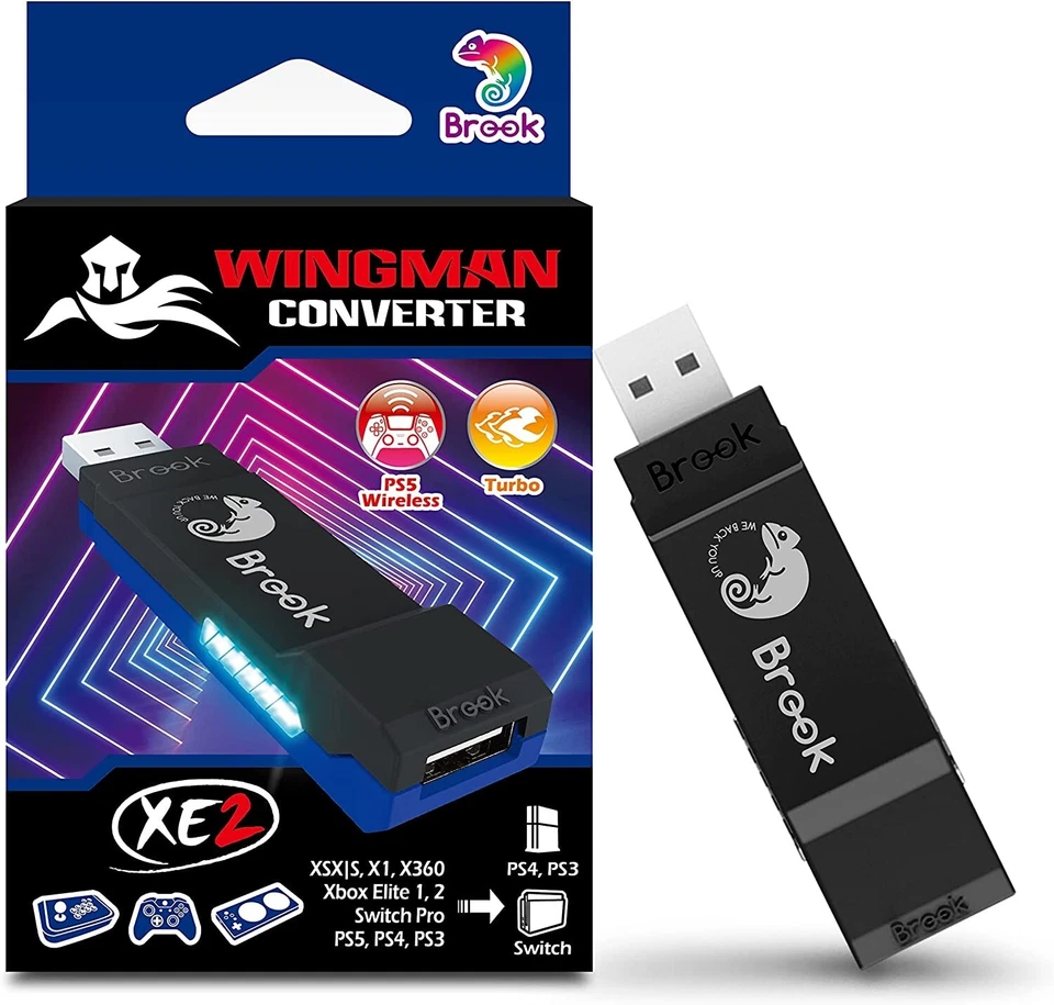 Brook Wingman XE 2 Converter - Two in One Wireless Controller Adapter for PS ...