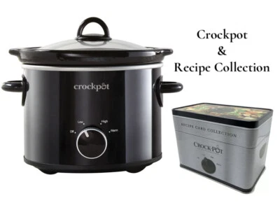 NEW: Crock-Pot 2-QT Slow Cooker Classic & Recipe Collection Cards (Bundle) - Image 1 of 4