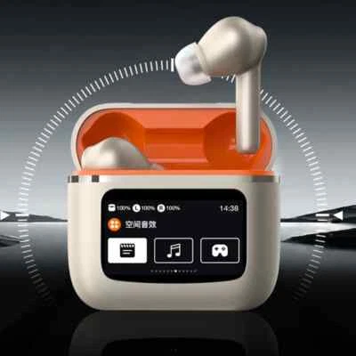 Mini Wireless Bluetooth Headphones with LCD LED Display In-Ear Stereo Earphones - Imagen 1 de 4