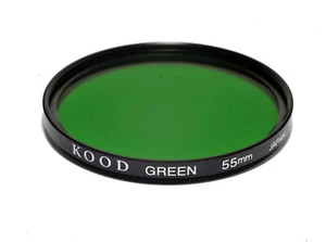 55mm High Quality Kood Optical Glass Green Filter Made in Japan 55mm - Picture 1 of 1
