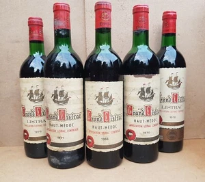Domaine GRAND LISTRAC de 1966 à 1978 Listrac Médoc Verticale exceptionnelle RARE - Imagen 1 de 10