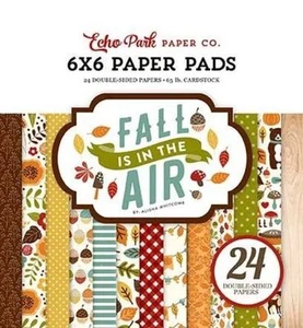 ECHO PARK "FALL IS IN THE AIR" 6X6 PAPER PAD AUTUMN LEAVES SCRAPJACK'S PLACE - Picture 1 of 1