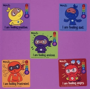 10 Ninja Life Hacks Feelings - Large Stickers - Party Favors - Rewards - Picture 1 of 1