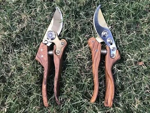 Garden Shears,Japanese Flowering Pruning Shears,Gardening Hand Held (Wood Grain) - Picture 1 of 7