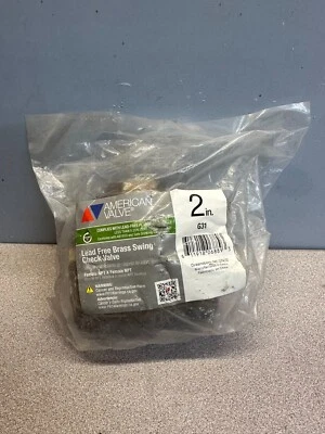 AMERICAN VALVE G-31 2" LEAD-FREE BRASS SWING CHECK VALVE 2", NEW FREE SHIPPING - Image 1 of 4