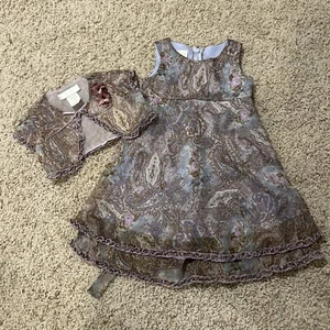 Biscotti Mädchen Kleid und passende Jacke Größe 4 - Bild 1 von 9