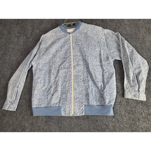 Vintage Popovitch Golfjacke durchgehender Reißverschluss geometrisches Muster leichter Mantel Damen Gr. M - Bild 1 von 8