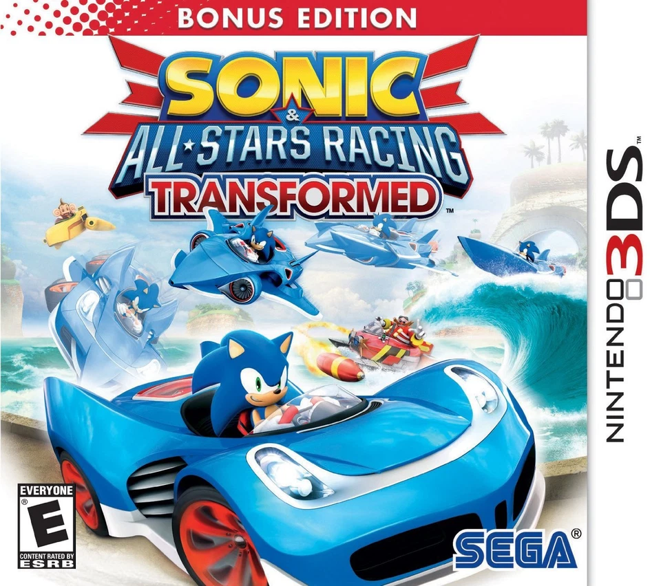 sonic all-stars racing transformed Bonus Edition (3DS)  *New,sealed* - Image 1 of 1