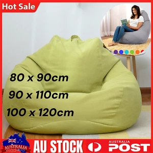 Large Bean Bag Cover Chair Sofa Couch Adults&Kids Indoor Lazy Lounger No filling - Picture 1 of 18