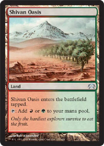SHIVAN OASIS X4 4 4X Planechase MTG Magic the Gathering Cards DJMagic - Image 1 of 1