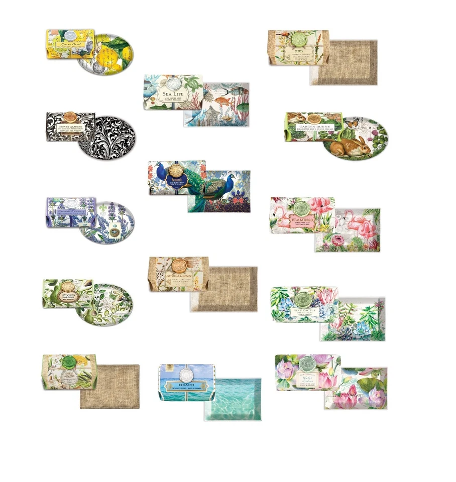 Michel Design Works Large 8.7 oz Bath Bar Soap and Glass Trinket / Soap Dish - Image 1 of 1