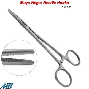 Mayo Hegar Needle Holder Surgical Suture Forceps Operating Dissecting Instrument - Picture 1 of 5