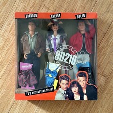 BEVERLY HILLS 90210 Dolls Gift Set: Brandon/Brenda/Dylan New In Box / from 1991!