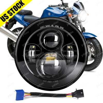 7"inch LED Headlight Hi-Lo Sealed Lamp For Suzuki Savage SV650 Vstrom 650 1000 - Image 1 of 4