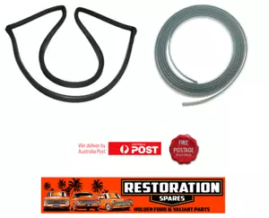 FORD ESCORT MK2 2 & 4 DOOR SEDANS REAR WINDSCREEN SEAL WITH CHROME LOCKSTRIP - Picture 1 of 3