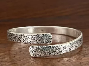 Bracciale Artigianale Argento Sterling 925 Unico Nel Kind Personalizzato Artigianato Artigianato, Unico - Foto 1 di 7