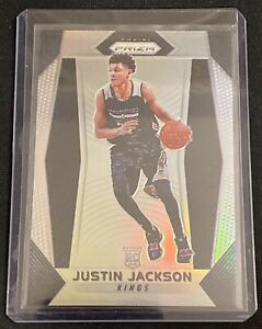 2017-18 Panini Prizm Rookie Silver Prizm Justin Jackson #27 Sacramento Kings  